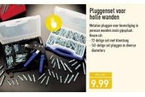 pluggenset voor holle wanden