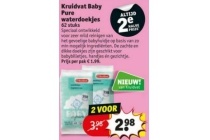 kruidvat baby pure waterdoekjes