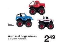 auto met hoge wielen