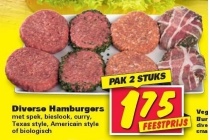 diverse hamburgers