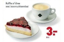 koffie of thee met bosvruchtenvlaai