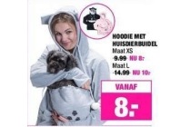 hoodie met huisdierbuidel