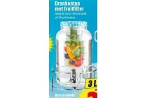 drankentap met fruitfilter