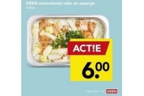 deen ovenschotel zalm en asperges