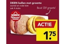 deen bollen met groente