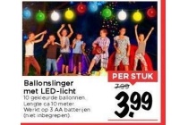 ballonslinger met led licht