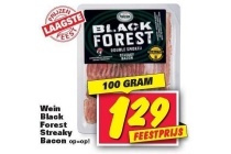 wein black forest streaky bacon
