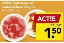 deen fruitsalade of watermeloen blokjes