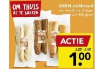 deen stokbrood om af te bakken