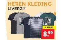 livergy r 2 heren t shirts