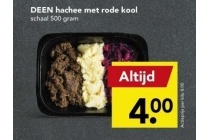 deen hachee met rode kool