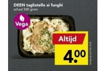 deen tagliatelle ai funghi