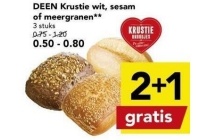 deen krustie wit sesam of meergranen