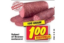 salami of boerenmetworst