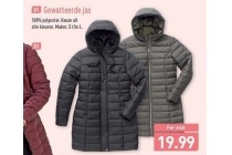 gewatteerde jas