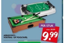 airhockey voetbal of pooltafel