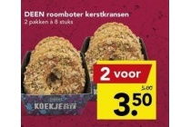 deen roomboter kerstkrans