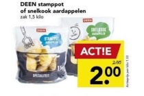 deen stamppot of snelkook aardappelen