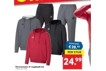 adidas herensweater of joggingbroek 1 stuk