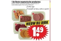 1 de beste vegetarische producten