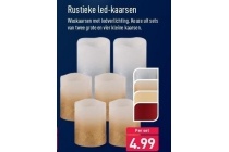 rustieke led kaarsen