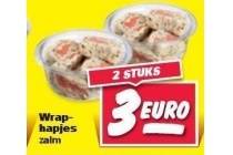 wraphapjes zalm