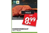 varkensribroast