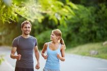 bigstock Photo of happy couple jogging  50870759