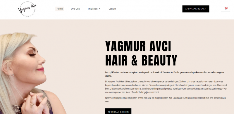 Beautysalon Yagmur Avci: van start zonder website naar sterke online zichtbaarheid