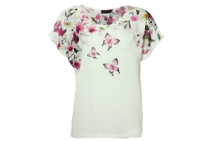 t shirt met vlinder