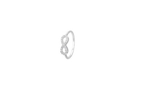 zilveren ring infinity met zirkonia