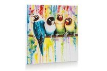 schilderij parrot friends