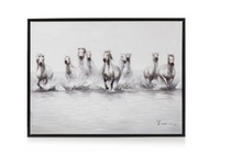 schilderij wild horses 90 x 120 cm