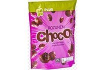 plus rozijnen chocos