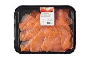 noorse zalmslices schaal 500 gram