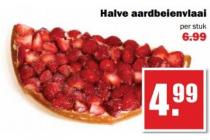halve aardbeienvlaai
