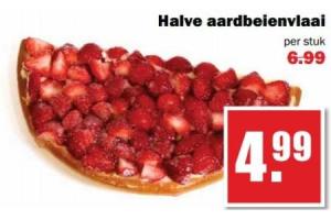 halve aardbeienvlaai