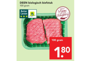 deen huismerk biologisch biefstuk