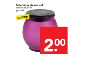 solarlamp glazen pot