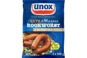 unox 2 kleintjes extra magere rookworst