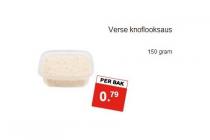 verse knoflooksaus