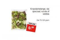 kropslamelange sla speciaal rucola of veldsla