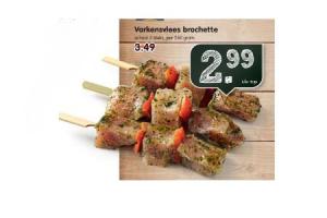 varkensvlees brochette