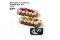 trommelen aardbeien of vers fruit slof