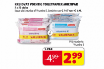 kruidvat vochtig toiletpapier multipak