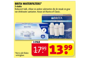 brita waterfilters 3 pak