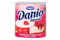 danone danio special frambooscheesecake