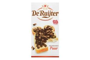 de ruijter chocolade vlokken puur