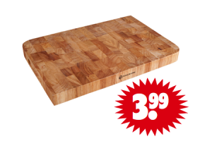 knal laag Pak om te zetten Robuste houten snijplank voor €3,99 - Beste.nl