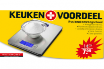 rvs keukenweegschaal
